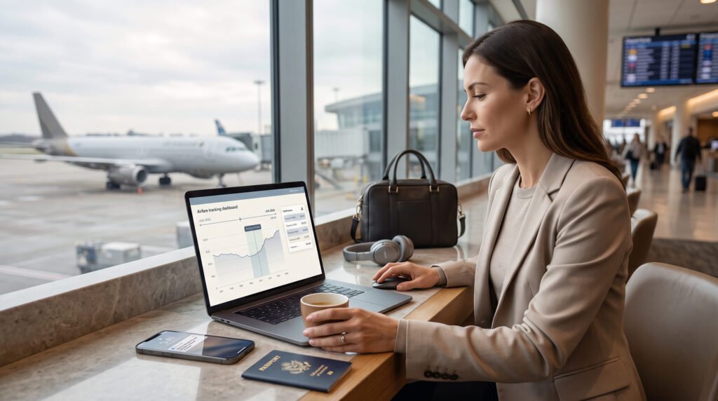 Best time to book domestic flights in USA 2026 with airfare price tracking and travel planning